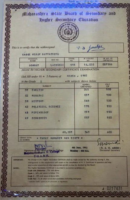 Certificate Thumbnail